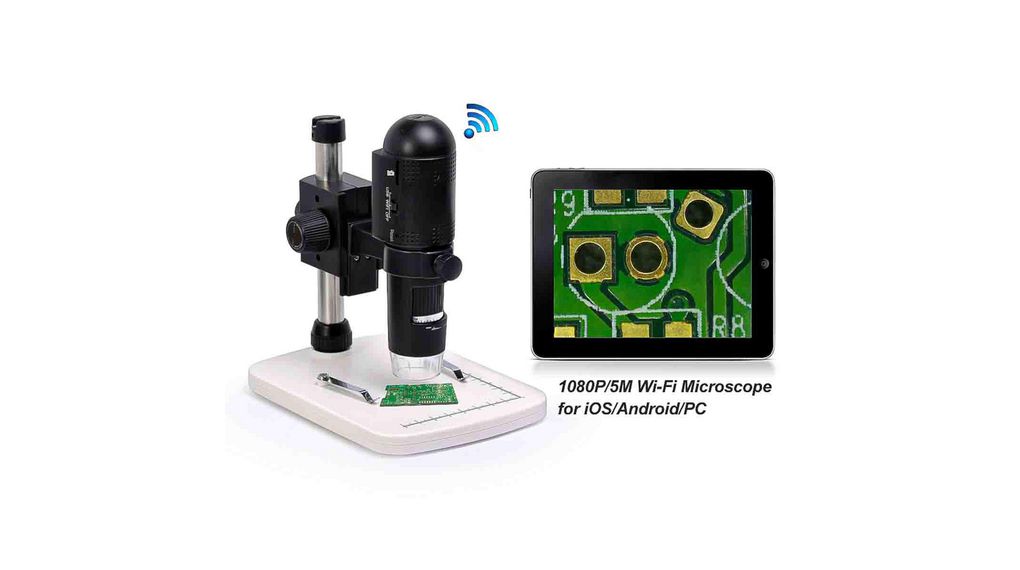 Digital Microscope US Type A Plug 154x165x44mm 3 MPixel / 5 MPixel / 8 MPixel / 12 MPixel 10 ... 230x USB 2.0 / Wi-Fi